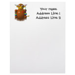 Cute yak with yo-yos customized letterhead
