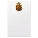 Cute yak with yo-yos customized stationery