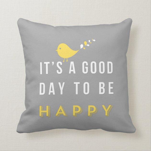 Cute yellow bird pillow