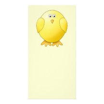 Cute Yellow Chick. Little Bird. Photo Greeting Card