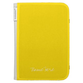 Cute Yellow Custom Name Cases For Kindle