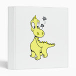 Cute Yellow Dragon Baby Binders