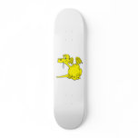 Cute Yellow Dragon Baby Skate Board Deck