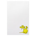 Cute Yellow Dragon Baby Custom Stationery