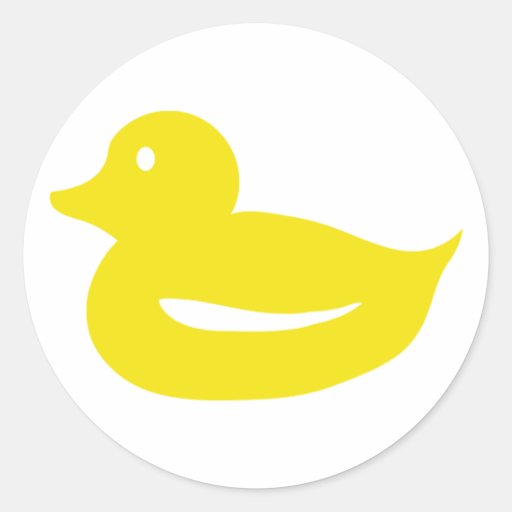 cute yellow duckling duck sticker Zazzle