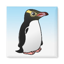 Cute Yellow-eyed Penguin Refrigerator Magnet