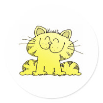 Cute Yellow Kitten stickers