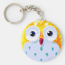 Cute Yellow Owl Key Chains