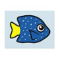 Cute Yellowtail Damselfish Postcard