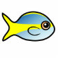 Cute Yellowtail Snapper Photo Sculpture Ornament