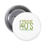 Cute, "Yesterday" 50th Birthday Button
