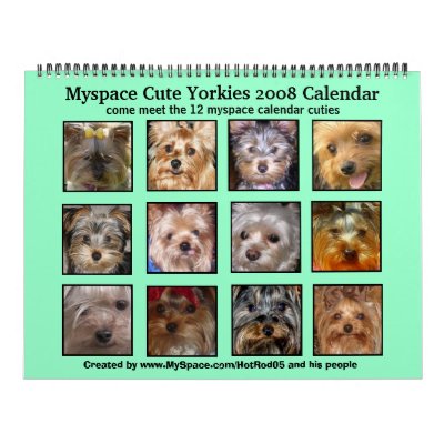 CUTE YORKIES 2008 CALENDAR (CORRECTED COPY) by CuteYorkies