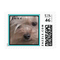 CUTE YORKIES ( I AM  SCOOBY ) LOVE STAMP stamps