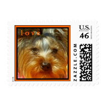 CUTE YORKIES (MY NAME IS LOLA) - LOVE STAMP stamps