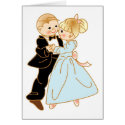 Cute Young Couple Dancing cards by White_Wedding Cute Young Couple Dancing cards