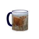 Cute Young Couple - Red Cows and Heifer Horns mugs