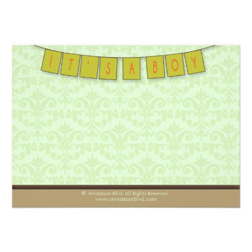 Cute Young Mom in Nursery Baby Shower Invite