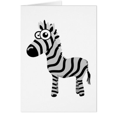 Cute zebra cards