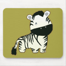 Cute Zebra Mousepad mousepads