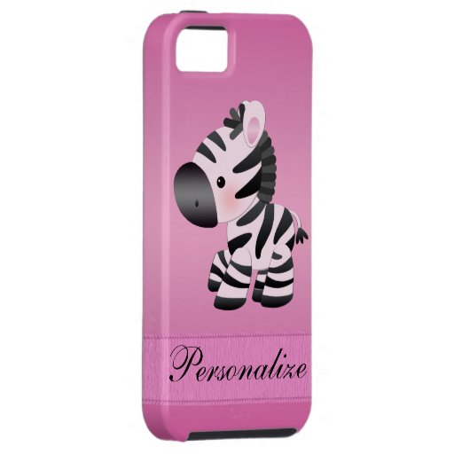 Cute Zebra Personalized Pink Iphone 5 Case Zazzle 5722