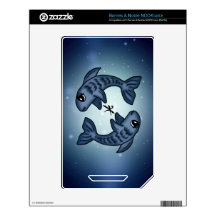 cute zodiac pisces NOOK color decal