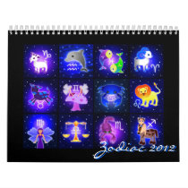 Cute Zodiac Sign Calendar 2012
