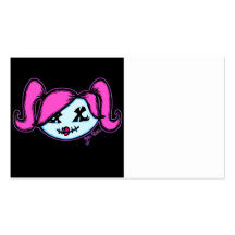 Cute Zombie (on dark background) Business Cards