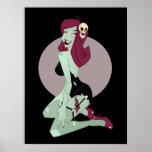 Cute Zombie Pin-Up Girl Poster