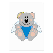 Cutelyn Baby Boy Angel Koala Bear business cards by mydeas Cutelyn Baby Boy Angel Koala Bear business cards
