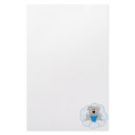 Cutelyn Baby Boy Angel Koala Bear On Clouds Personalized Stationery