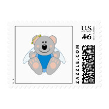 Cutelyn Baby Boy Angel Koala Bear Stamp