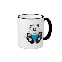 Cutelyn Baby Boy Angel Panda Bear Mug