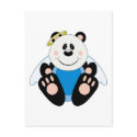 Cutelyn Baby Boy Angel Panda Bear postcards