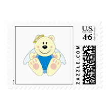 Cutelyn Baby Boy Angel Polar Bear Stamps