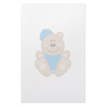 Cutelyn Baby Boy Baseball Bear Customized Stationery