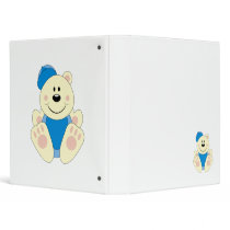 Cutelyn Baby Boy Baseball Polar Bear binders