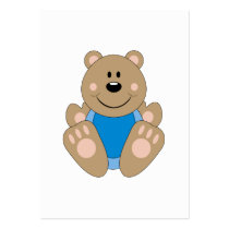 Cutelyn Baby Boy Bear business cards