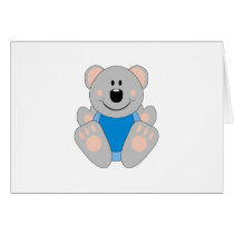 Cutelyn Baby Boy Koala Bear Card