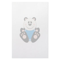 Cutelyn Baby Boy Panda Bear Custom Stationery