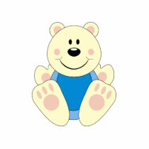 Cutelyn Baby Boy Polar Bear photo sculptures