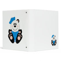 Cutelyn Baby Boy Sailor Panda Bear binders by mydeas Cutelyn Baby Boy Sailor Panda Bear binders