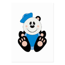 Cutelyn Baby Boy Sailor Panda Bear business cards by mydeas Cutelyn Baby Boy Sailor Panda Bear business cards