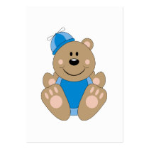 Cutelyn Baby Boy Silly Bear business cards
