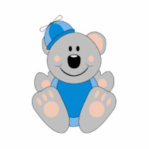 Cutelyn Baby Boy Silly Koala Bear photo sculptures