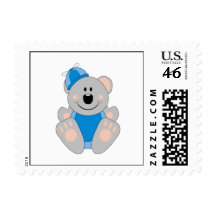 Cutelyn Baby Boy Silly Koala Bear Postage Stamp