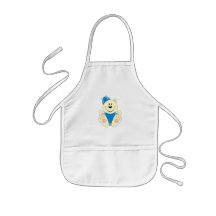 Cutelyn Baby Boy Silly Polar Bear Aprons