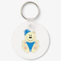 Cutelyn Baby Boy Silly Polar Bear keychains