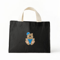 Cutelyn Baby Boy Snow Bear Tote Bags