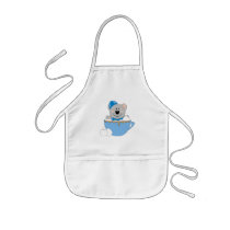 Cutelyn Baby Boy Snow Koala Bear Mug aprons by mydeas Cutelyn Baby Boy Snow Koala Bear Mug aprons