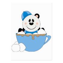 Cutelyn Baby Boy Snow Panda Bear Mug business cards